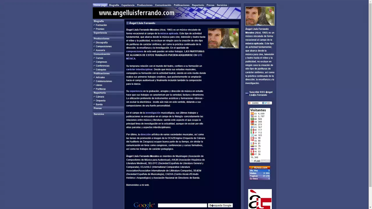 Web Àngel Lluís Ferrando